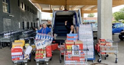 Kollegen organisieren Spendentransport nach Hellenthal